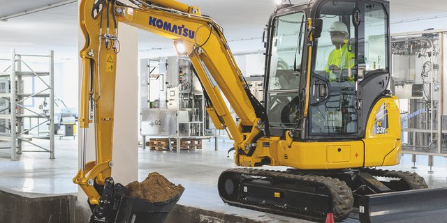 Komatsu Elektrische Antriebe Bagger und Lader